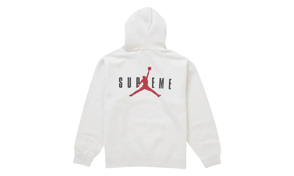 Supreme Jordan Hooded Sweatshirt (FW24) Ash Grey - Supreme Jordan Hooded Sweatshirt (FW24) Ash Grey - widok z drugiego boku - Premium Quality