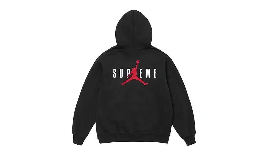Supreme Jordan Hooded Sweatshirt (FW24) Black - zdjęcie 2