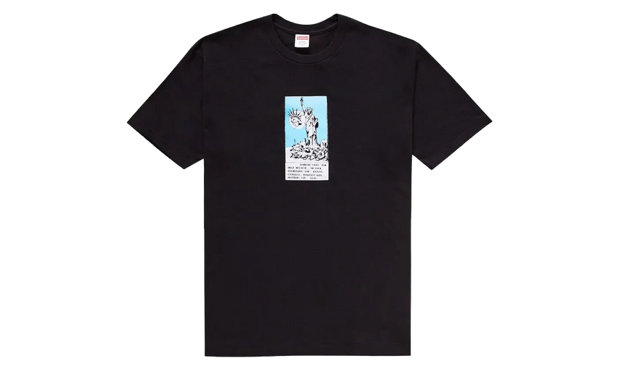 Supreme Supreme Liberty Tee Black - widok główny z boku - Streetwear