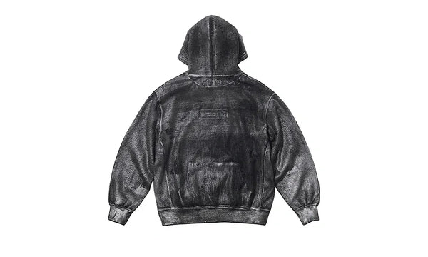 Supreme MM6 Maison Margiela Foil Box Logo Hooded Sweatshirt Black - Supreme MM6 Maison Margiela Foil Box Logo Hooded Sweatshirt Black - zdjęcie 2