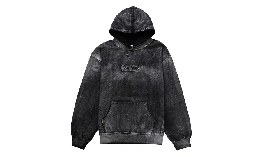 Supreme Supreme MM6 Maison Margiela Foil Box Logo Hooded Sweatshirt Black - widok główny z boku - Streetwear