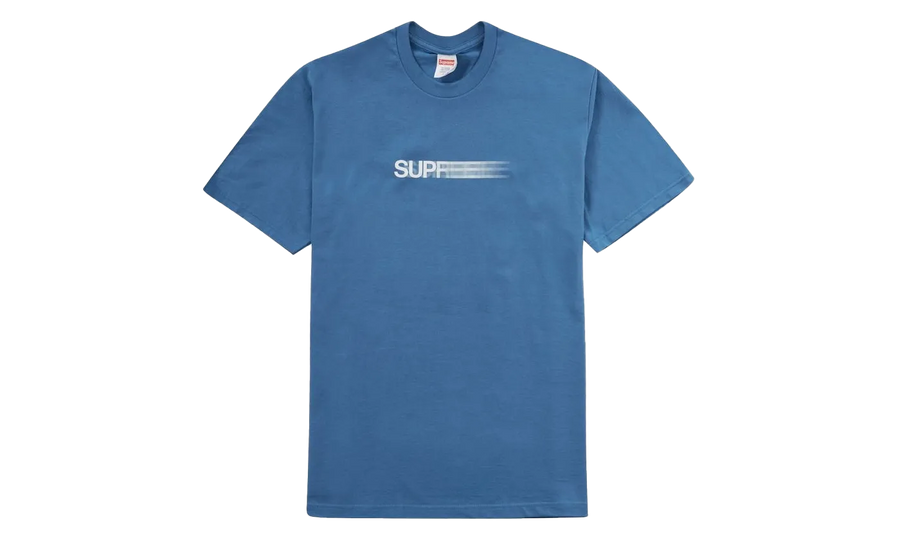 Supreme Supreme Motion Logo Tee (SS23) Faded Blue - widok główny z boku - Streetwear