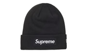 Supreme Supreme New Era Box Logo Beanie (FW24) Black - widok główny z boku - Akcesoria