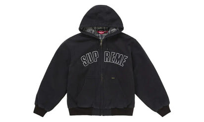 Supreme Reflective Arc Hooded Work Jacket Black