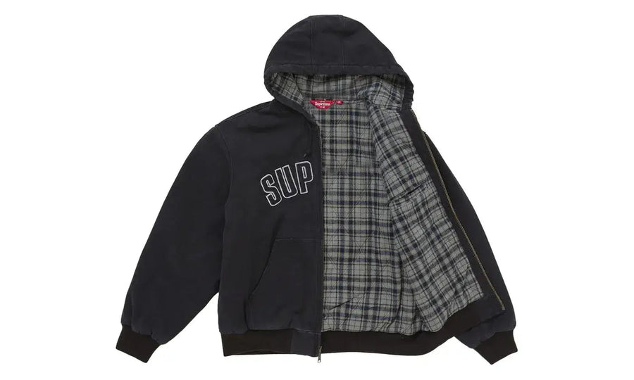Supreme Reflective Arc Hooded Work Jacket Black