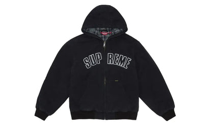 Supreme Reflective Arc Hooded Work Jacket Black