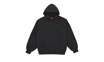 Supreme Satin Applique Hooded Sweatshirt FW24 Black - zdjęcie 2