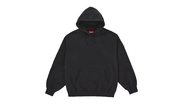 Supreme Satin Applique Hooded Sweatshirt FW24 Black - Supreme Satin Applique Hooded Sweatshirt FW24 Black - zdjęcie 2