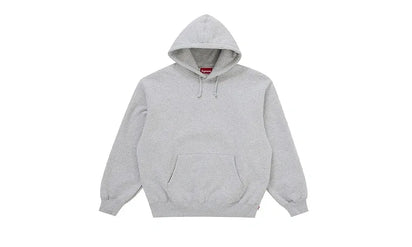 Supreme Satin Applique Hooded Sweatshirt FW24 Heather Grey - zdjęcie 2