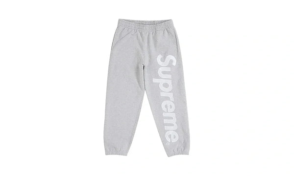 Supreme Satin Applique Sweatpant FW24 Heather Grey