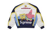 Supreme SpongeBob SquarePants Jeff Hamilton Racing Jacket White - widok z drugiego boku - Premium Quality