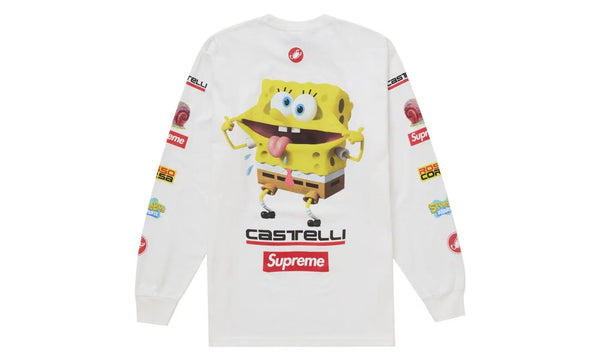 Supreme SpongeBob/Castelli Racing L/S Tee White