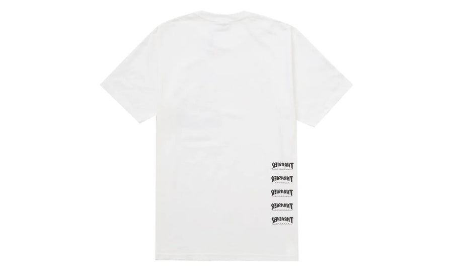 Supreme Thrasher Back Tail Tee White - widok z drugiego boku - Premium Quality