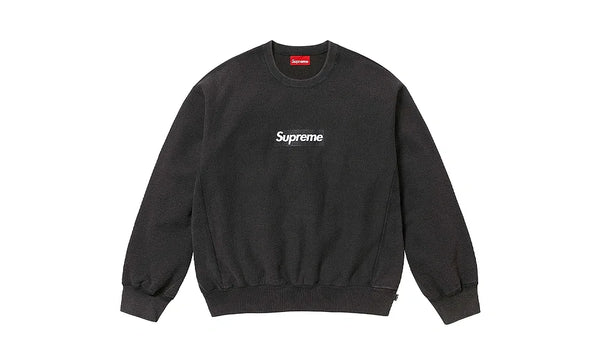 Supreme Washed Box Logo Crewneck Black
