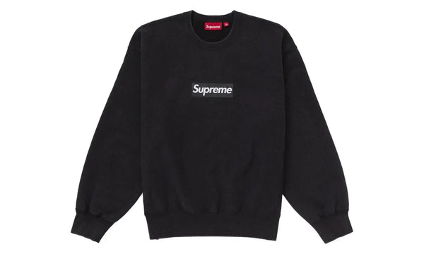 Supreme Washed Box Logo Crewneck Black