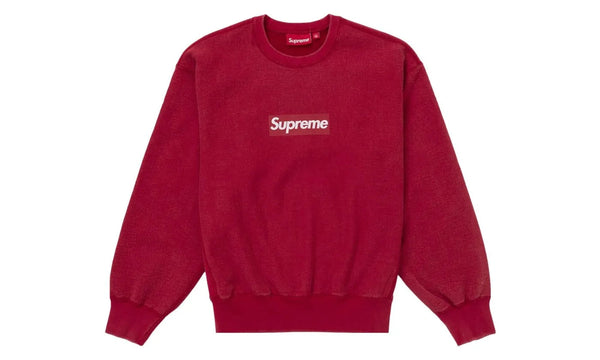 Supreme Washed Box Logo Crewneck Red