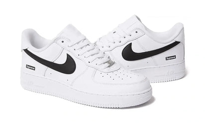 Supreme x Nike Air Force 1 Low White Black - zdjęcie 2