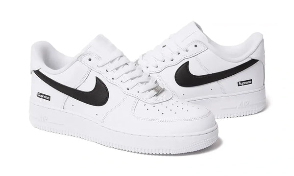 Supreme x Nike Air Force 1 Low White Black - Supreme x Nike Air Force 1 Low White Black - zdjęcie 2
