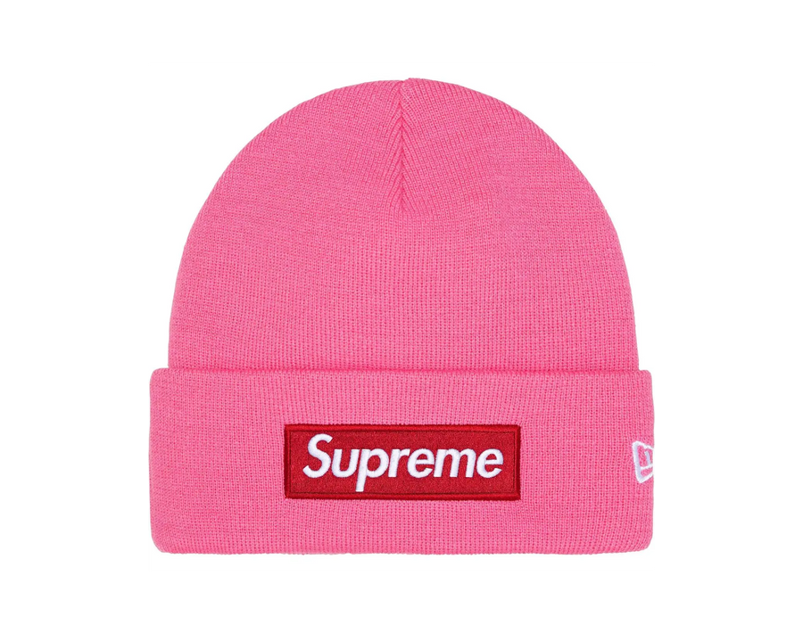 New Era x Supreme Box Logo Beanie Magenta (FW25)