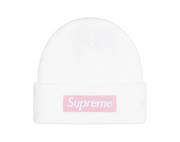 New Era x Supreme Box Logo Beanie White (FW25)