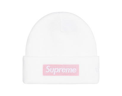 New Era x Supreme Box Logo Beanie White (FW25)