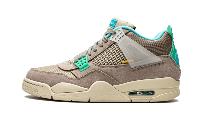 Air Jordan Air Jordan 4 Retro Union Taupe Haze czarny-niebieski - widok główny z boku | Saturaise.com