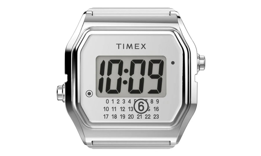 Saturaise Timex x Maison Margiela MM6 Ring Watch M/L TW2W81400 brązowy-srebrny - widok główny z boku | Saturaise.com