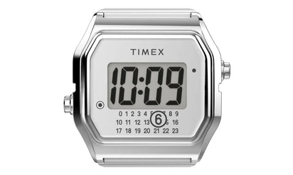 Saturaise Timex x Maison Margiela MM6 Ring Watch S/M TW2W81300 srebrny - widok główny z boku | Saturaise.com