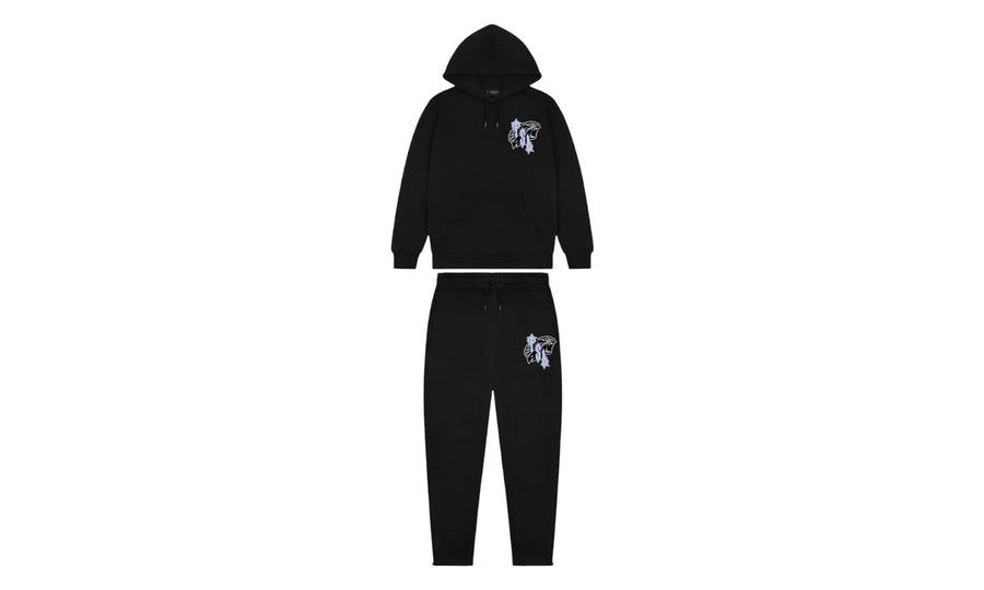 Trapstar Trapstar TSL Shooters Tracksuit Black/Ice czarny-niebieski - widok główny z boku | Saturaise.com