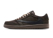 Air Jordan Air Jordan 1 Retro Low OG SP Travis Scott Velvet Brown brązowo-biały - widok główny z boku | Saturaise.com