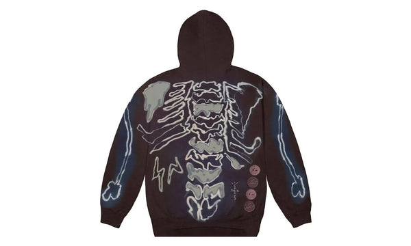 Travis Scott Cactus Jack For Fragment Skeleton Graffiti Full Zip Hoodie Multi - Travis Scott Cactus Jack For Fragment Skeleton Graffiti Full Zip Hoodie Multi - widok z drugiego boku - Premium Quality