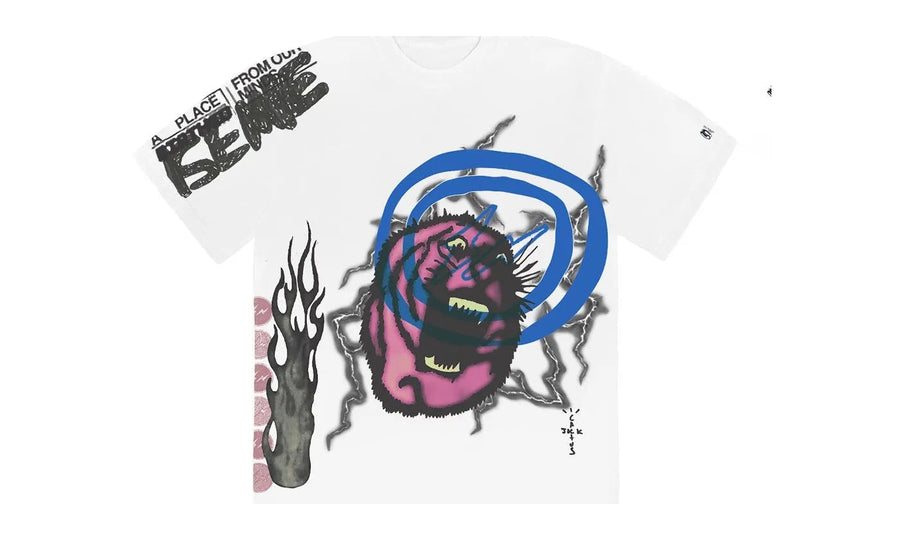 Travis Scott Travis Scott Cactus Jack For Fragment Sunrise Tee White - widok główny z boku - Streetwear