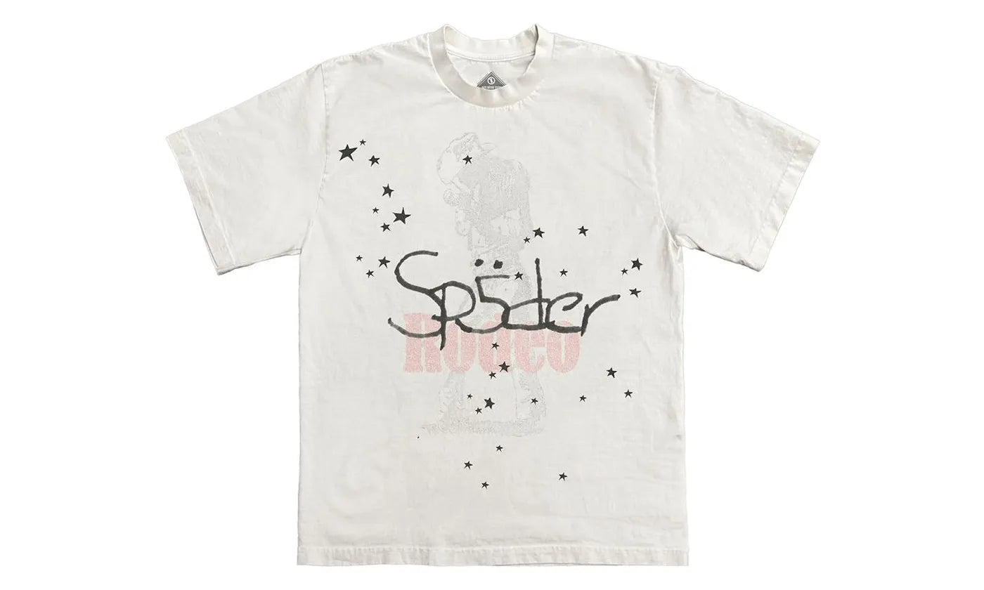 SP5DER Travis Scott Cactus Jack x Sp5der Days Before Rodeo II Tee White - widok główny z boku - Streetwear
