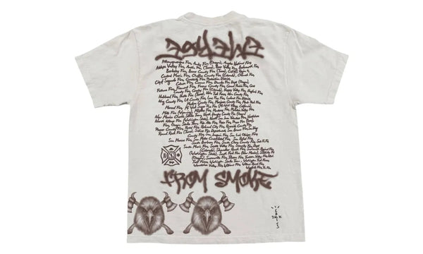 Travis Scott LAFD Tee White - Travis Scott LAFD Tee White - widok z drugiego boku - Premium Quality