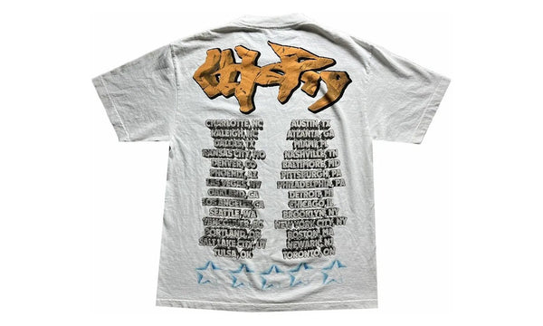 Travis Scott Utopia Tour Skitzo Circus Maximus Tee White - Travis Scott Utopia Tour Skitzo Circus Maximus Tee White - widok z drugiego boku - Premium Quality