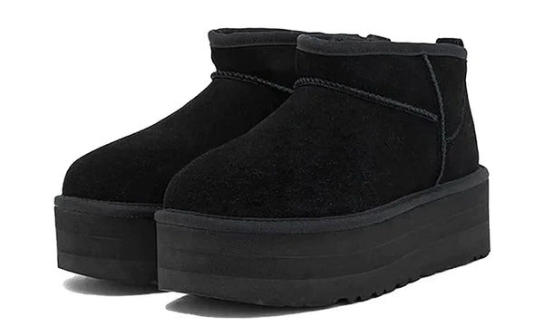 UGG Classic Ultra Mini Platform Black - UGG Classic Ultra Mini Platform Black - zdjęcie 2