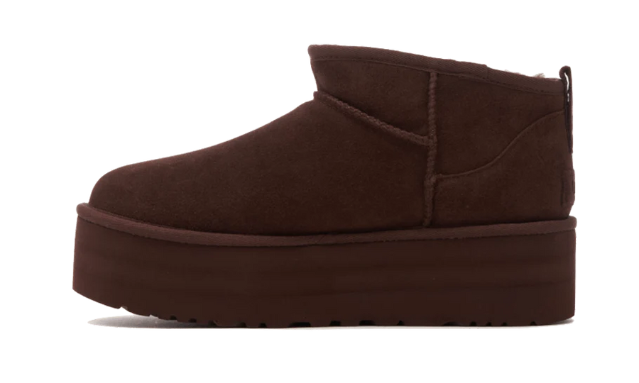 UGG UGG Classic Ultra Mini Platform Burnt Cedar - widok główny z boku - Streetwear