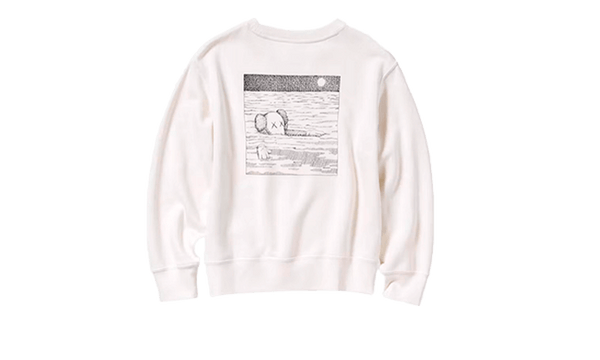 Uniqlo Longsleeve Sweatshirt KAWS White - Kaws Uniqlo Longsleeve Sweatshirt KAWS White - widok z drugiego boku - Limitowana edycja