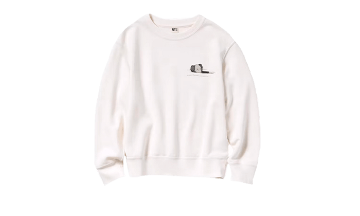 Uniqlo Longsleeve Sweatshirt KAWS White - widok główny z boku - Kolekcjonerska figurka