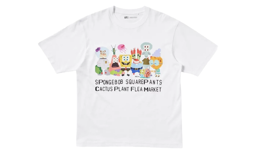 Uniqlo Uniqlo x CPFM Spongebob Squarepants UT Graphic II T-Shirt White - widok główny z boku - Streetwear