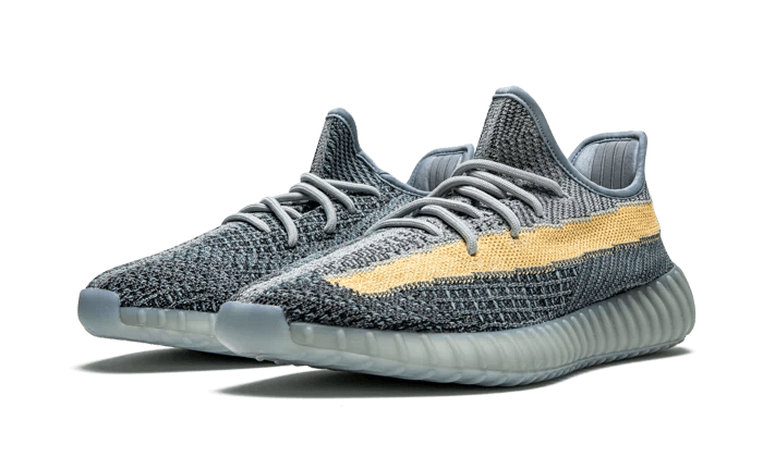 Kup oryginalne Yeezy Boost 350 V2 Ash Blue - widok z drugiego boku - Sneakersy