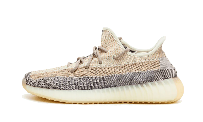 Adidas Yeezy Boost 350 V2 Ash Pearl biały-brązowy - widok główny z boku | Saturaise.com