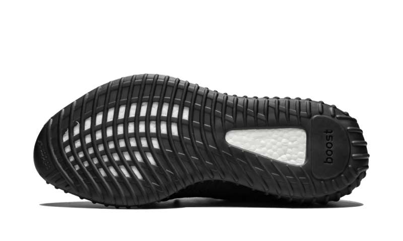 100% Oryginalne Yeezy Boost 350 V2 Black (Non-Reflective) - widok z tyłu - 1645.00 PLN