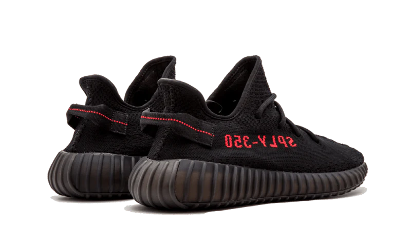 Buty Adidas Yeezy Boost 350 V2 Black Red - widok z przodu - Rozmiary EU