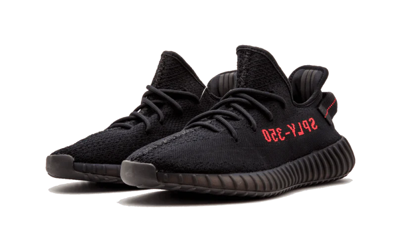 Kup oryginalne Yeezy Boost 350 V2 Black Red - widok z drugiego boku - Sneakersy