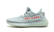 Adidas Yeezy Boost 350 V2 Blue Tint biały-czerwony - widok główny z boku | Saturaise.com