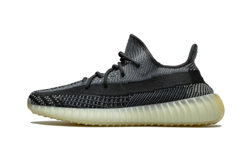 Adidas Yeezy Boost 350 V2 Carbon czarny-szary - widok główny z boku | Saturaise.com