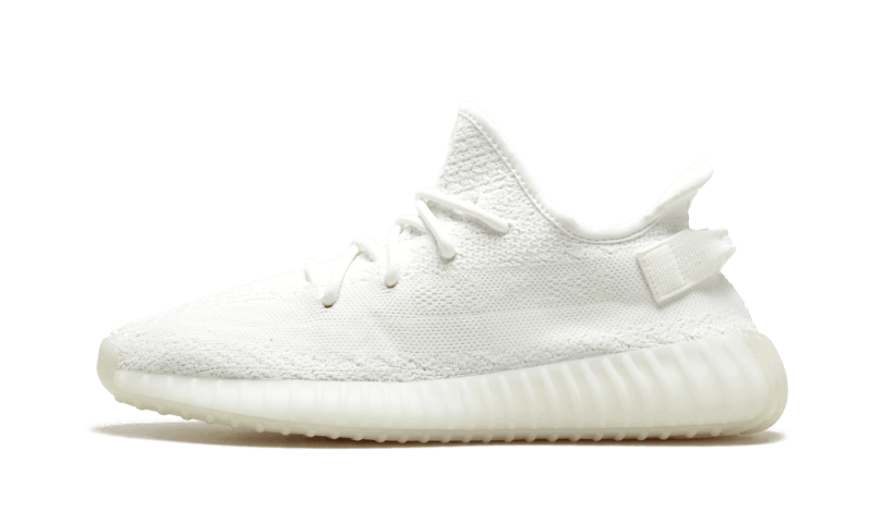 Adidas Yeezy Boost 350 V2 Cream/Triple White biały-beżowy - widok główny z boku | Saturaise.com