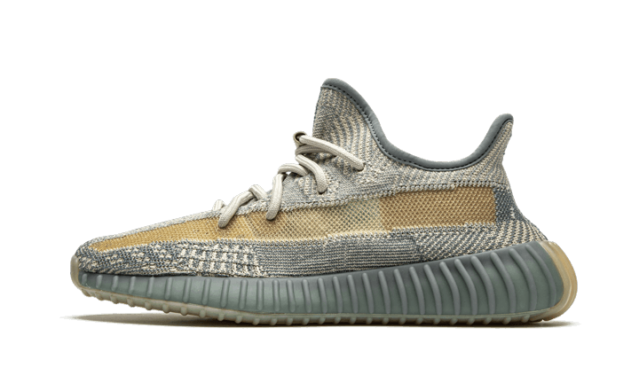 Adidas Yeezy Boost 350 V2 Israfil niebieski-szary - widok główny z boku | Saturaise.com