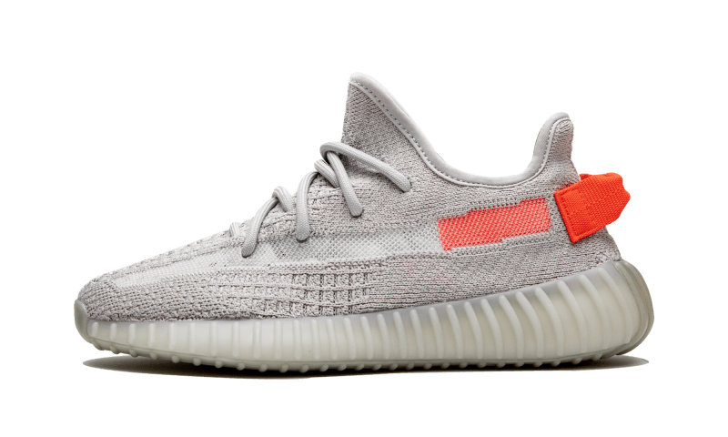 Adidas Yeezy Boost 350 V2 Tail Light szary-pomarańczowy - widok główny z boku | Saturaise.com